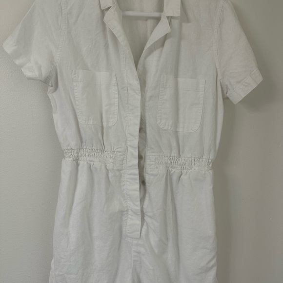Linen white Romper size Medium - Picture 2 of 6